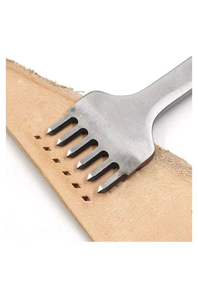 AiryFooT 5 Mm Fork Stapler Set of 4, 1-Piece, 2-Piece, 4-Piece and 6-Piece Stapler Leather Hand Tool for Leather Hobby