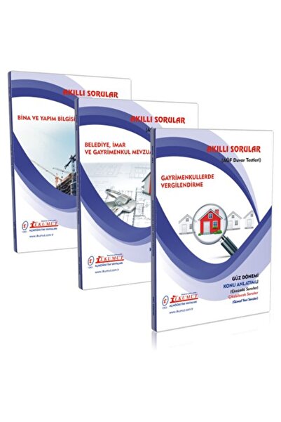 İlkumut Yayınları Aöf Ilkumut – 2. Sınıf Emlak Yönetim (3 Ders) Güz Seti (Kon...