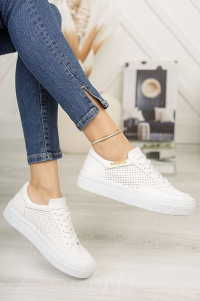 Chekich Segy CH015 CBT First Edition - Pantofi albi pentru femei