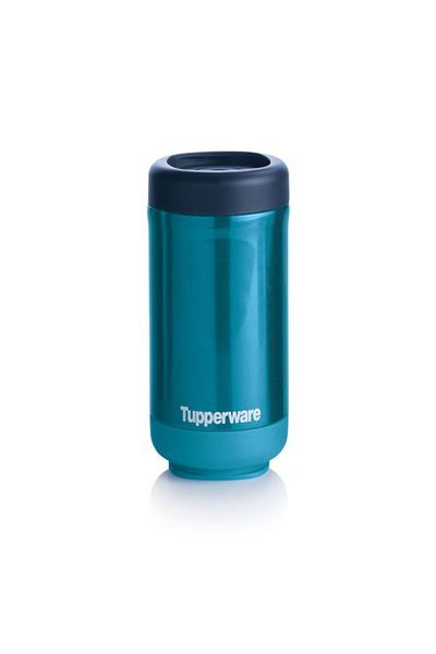 Tupperware Thermal Food Container 475ml Sea Blue Thermos Esc