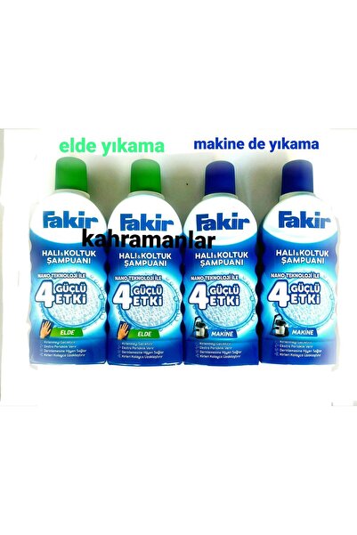 YEŞİLLİ STORE Halı Koltuk Kanepe Yolluk 4 Adet 1000 ml Yıpratmadan Temiz Yıka...
