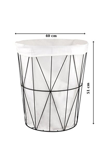 Tekno-tel Καλάθι οργάνωσης Teknotel με υφασμάτινο κάλυμμα, μαύρο ματ Mg012