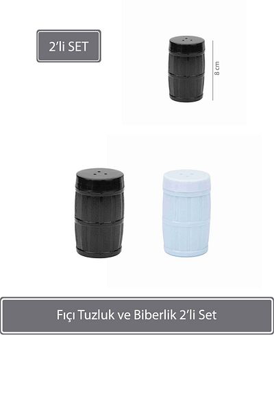 Sunplast Barrel Salt and Pepper Shakers Set of 2
