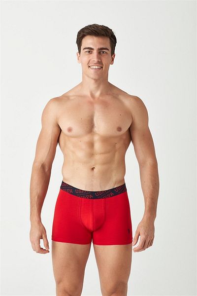 U.S. Polo Assn. Men's Red - Navy Blue 2-Piece Boxers 80366