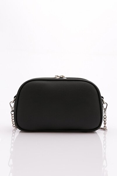 DGN Kadın Zincir Detaylı Çanta Siyah 7123555