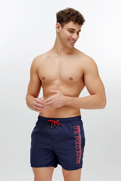 U.S. Polo Assn. Ανδρικό μπλε μπλέ μεσαίο μήκους μαγιό - 22000