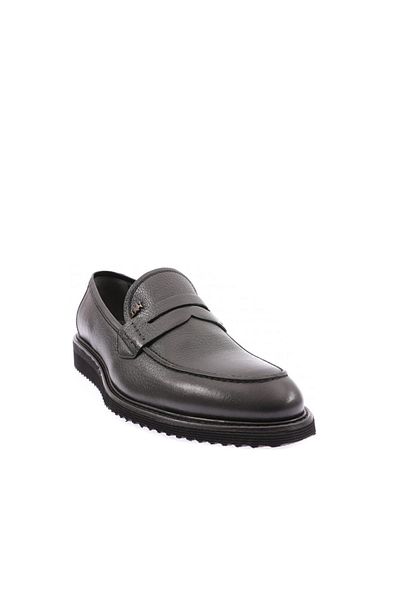 DGN Ανδρικά παπούτσια Eva Sole Classic Black Floater Γνήσιο δέρμα 454126102