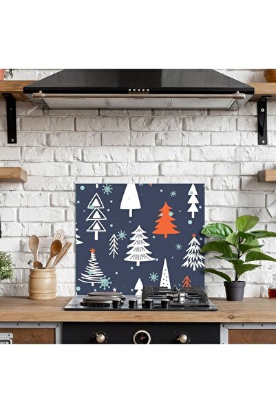 Decovetro 60x52 см Захисний екран для каміна з малюнком дерева