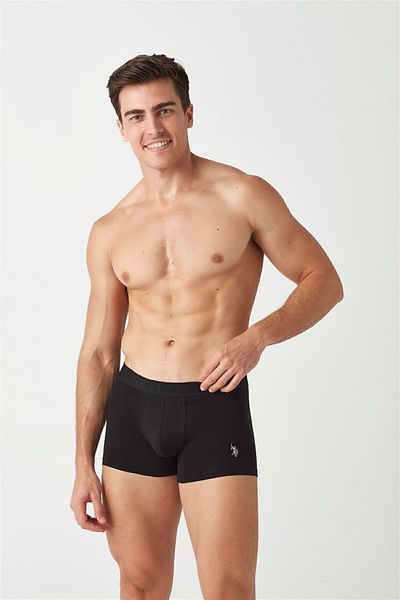 U.S. Polo Assn. Ανδρικά Λευκά - Μαύρα Μπόξερ 2 τεμαχίων 80371