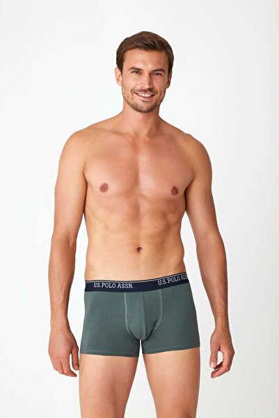 U.S. Polo Assn. Erkek Petrol Yeşili Tekli Boxer 82014
