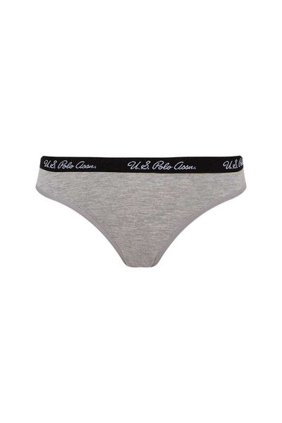 U.S. Polo Assn. Gray Melange Women's Bustier Slip Set - 68000