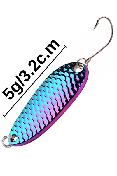 eagenset Kaşık 5g/3.2c.m Çok renkli Yapay Yem, Spin, Rapala, Jig Yem, Zoka Yem, Alabalık, Çinekop, Levrek