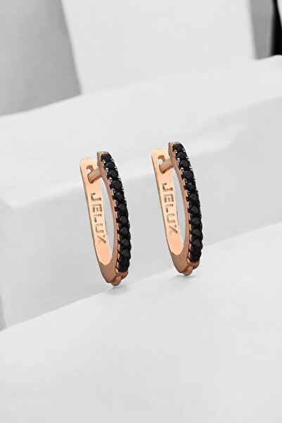 jelux silver Gümüş 925 Ayar Su Yolu Zirkon Taşlı Küpe