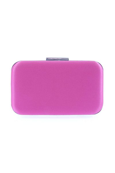 DGN Fuchsia Satin Women's Evening Dress Clutch Bag - 63813152