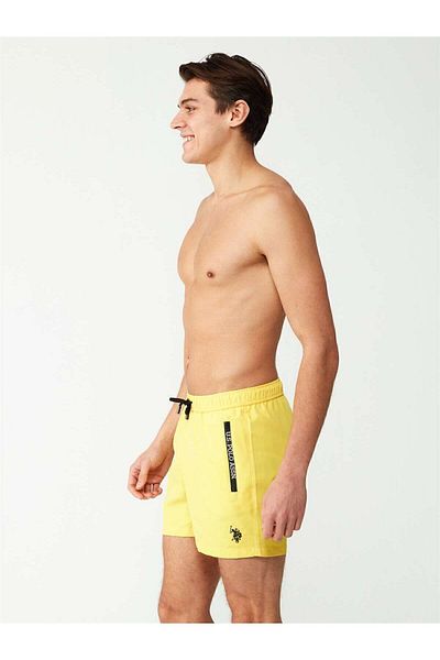 U.S. Polo Assn. Ανδρικό κίτρινο μεσαίο μαγιό - 23007