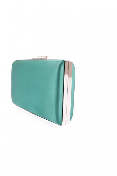DGN Green Satin Women's Evening Dress Portfolio Bag - 5275-22y