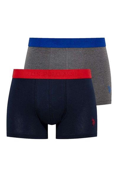 U.S. Polo Assn. Мъжка тъмносиня - антрацит меланж боксерка от 2 части 80371