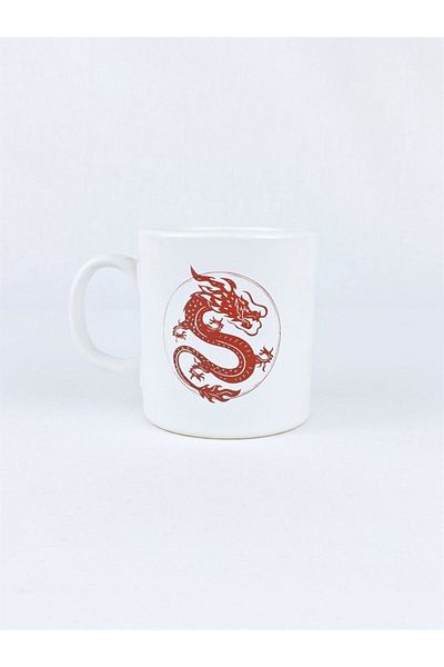 Buka Shops White Dragon Mug
