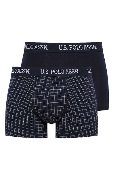 U.S. Polo Assn. Ανδρικό Navy Blue - Navy Blue Printed 2-Pece Boxer 82006
