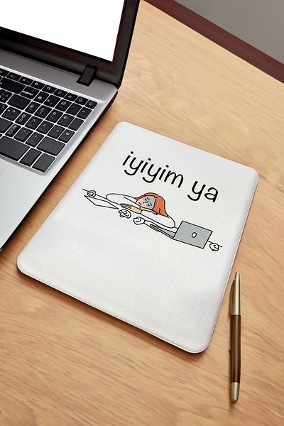 fafaatölye Mouse Pad Printed with Wrist Support