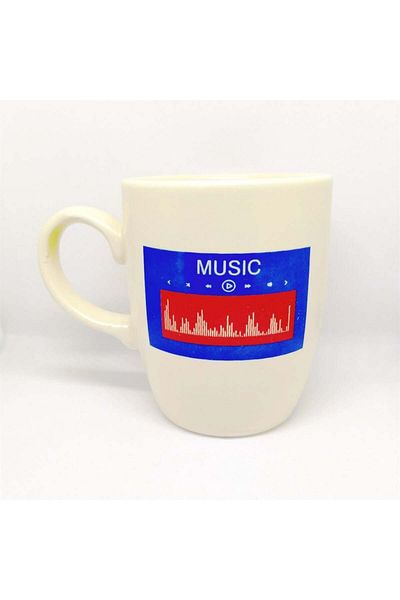 Buka Shops Cream Music Mug