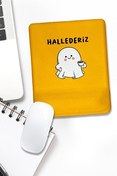 fafaatölye Mouse Pad with Wrist Support We Can Handle It