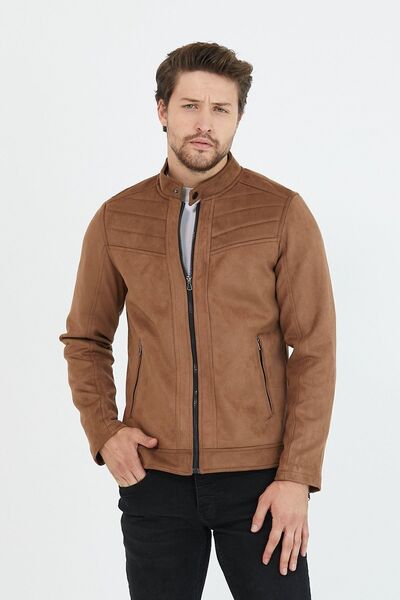 Mero Life Ανδρικό καστόρι σε καφέ λεπτή εφαρμογή