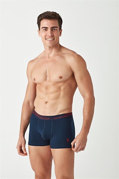 U.S. Polo Assn. Мъжки червени - тъмносини боксерки от 2 части 80375