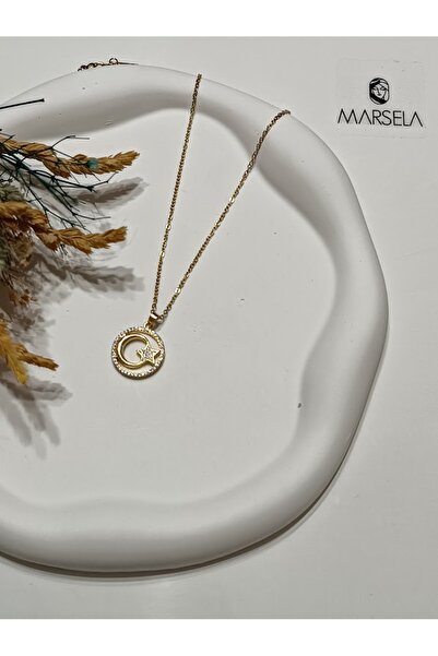 Lujo 316l Çelik Zincir Zirkon Taşlı Ay Yıldız Kolye