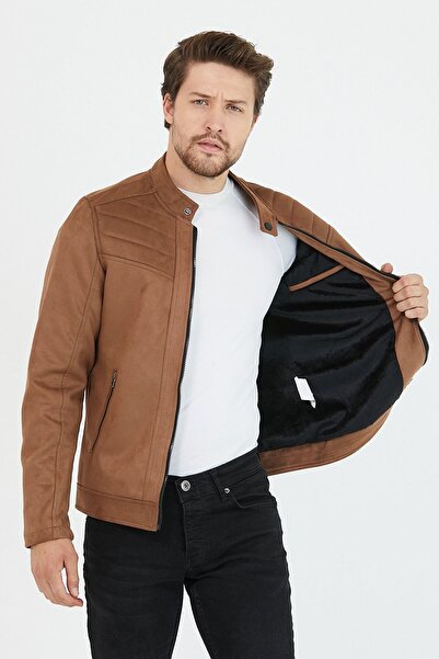 Mero Life Ανδρικό καστόρι σε καφέ λεπτή εφαρμογή