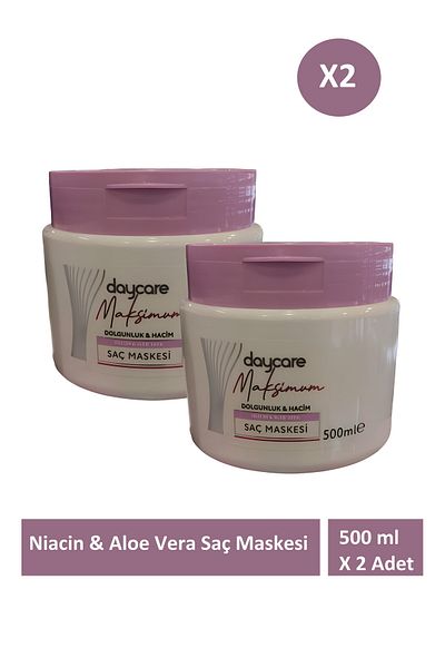Daycare Hair Care Cream - Plumping, Volumizing, Niacin and Aloevera 500ml X 2 Pieces