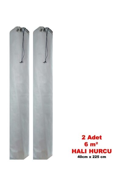 Sarar 2 Adet 6m² Halı Hurcu - Halı Kılıfı - Bağcıklı Halı Hurcu- Halı Poşeti - Halı Ambalajı