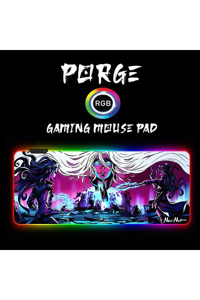 PORGE 90X40 cm Lighted Full Rgb Gaming Mouse Pad - XXL Gaming Mousepad