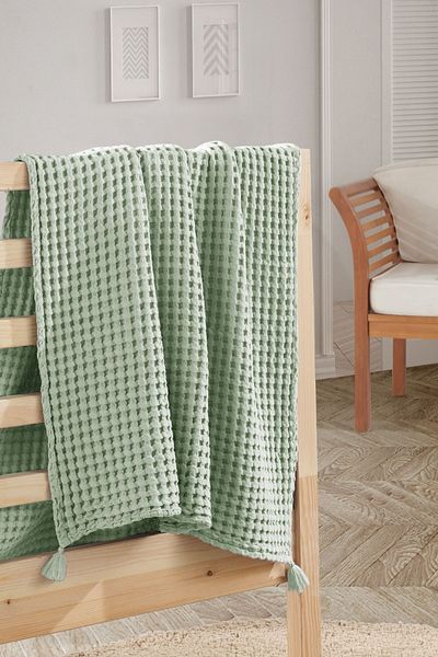 Casadora Baby 100% Cotton Single Thick Waffle Duvet Cover - Mint - 160 X 220 Cm