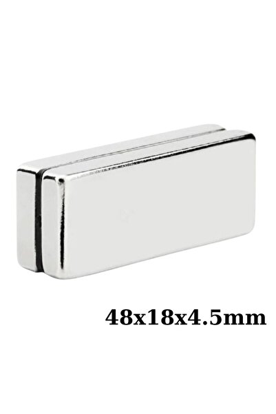 Motorobit 48x18x4.5mm Neodyum Güçlü Mıknatıs - Neodim Magnet