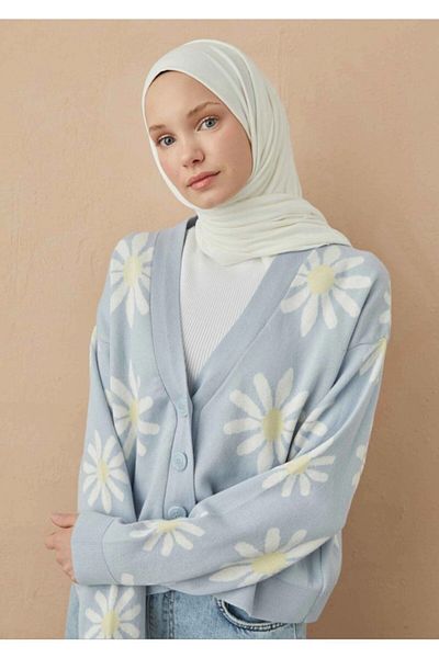5 FİVE SCARF Combed Cotton Shawl White