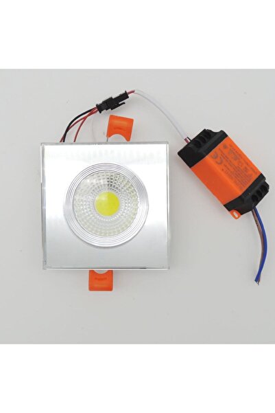 Sunlight Sıva Altı Kare Camlı Led Spot Armatür 10w Gün Işığı Gün Işığı