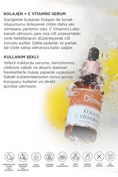 Derminix Kolajen+c Vitamini Serum (collagen+c Vitamin Serum)