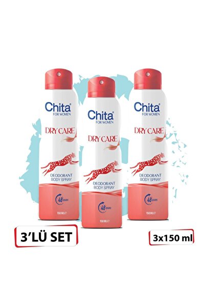 Chita CHİTA DEODORANT 150 ML DRY CARE WOMEN*3