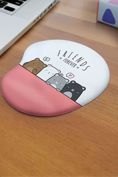 fafaatölye Mouse Pad Printed with Wrist Support