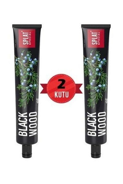 Splat Blackwood Black Whitening Toothpaste 2 Pack 75ml + 75ml