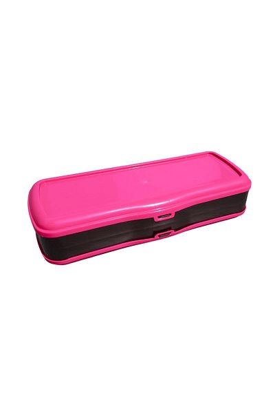 homeneeds Functional Plastic Pen Holder Box - Double Compartment