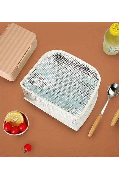 synshop Kawai Korean Teddy Bear Lunch Food Nutrition Thermal Makeup Baby Care Organizer Multi-Purpose Bag