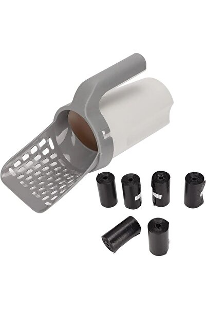 mywarehouse Yeni Nesil Kedi Kumu Küreği ve 4'lü kaka poşeti hediyeli