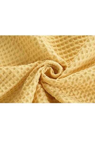 Skyrose Single Yellow Waffle Patterned Pique Cotton Single 160 X 230 Cm