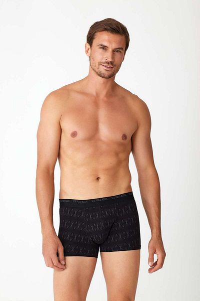 U.S. Polo Assn. Men's Black - Claret Red 2-Piece Boxer 82005