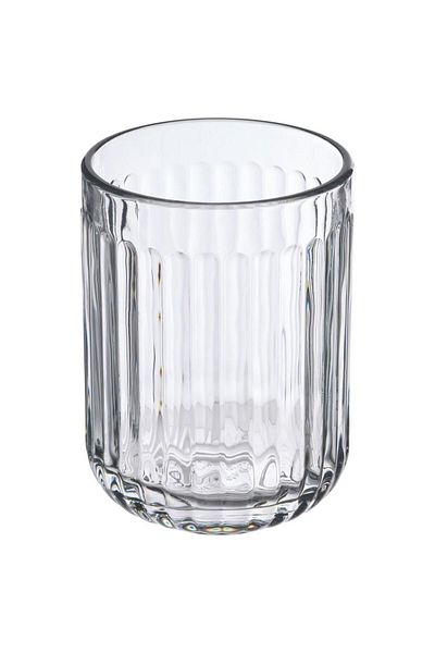 IKEA Ύψος 11 cm Διάφανη Βούρτσα Δοχείο - Γυάλινη θήκη οδοντόβουρτσας