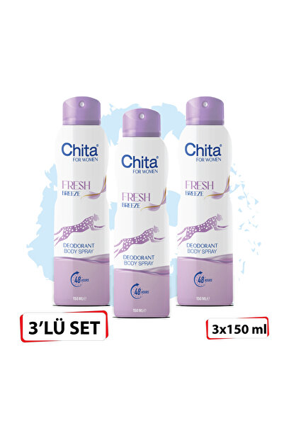 Chita Deo 150 ml Fresh Breeze Women*3