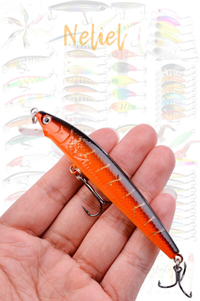 NELİEL 10cm 9gr Minnow, Sahte Yem, Lures,rapala,suni Yem,spin, Maket ,levrek, Lüfer, Çupra, Kefal, Turna