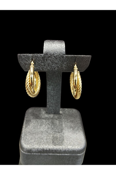 uğur kuyumcu İkili Sarmal Halka Küpe